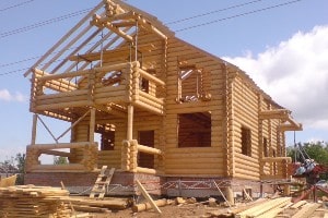 Сруб деревянного дома